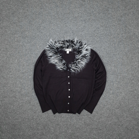 Kardigan z futerkiem