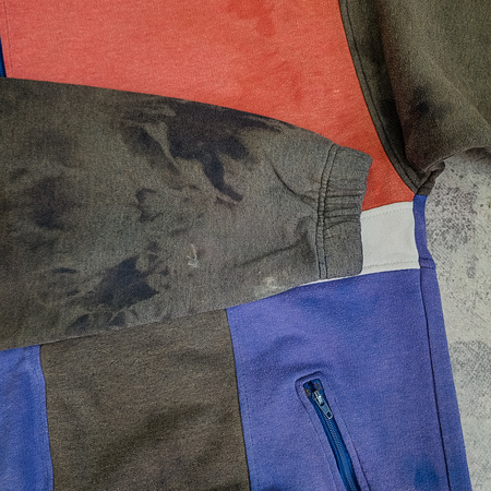 Bluza bez kaptura 1/3 zip Reebok custom