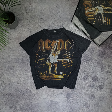 Koszulka z nadrukiem ACDC Stiff uppper lip world tour 2000