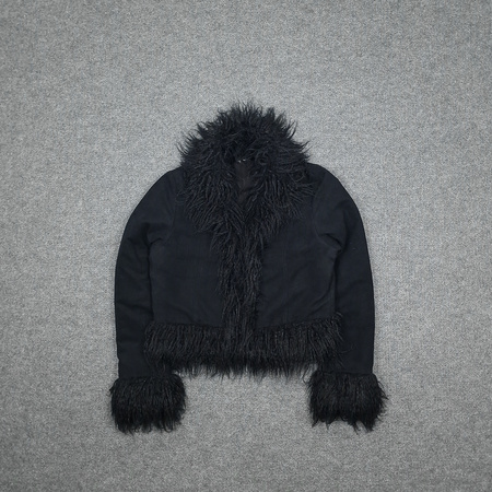 Marynarka z futerkiem Y2K